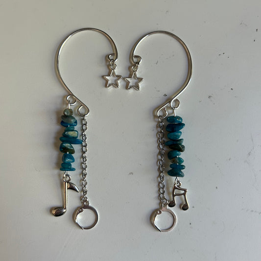 Musical Notes LOOP Earplug Ear Cuffs *LOOPS NOT INCLUDED*