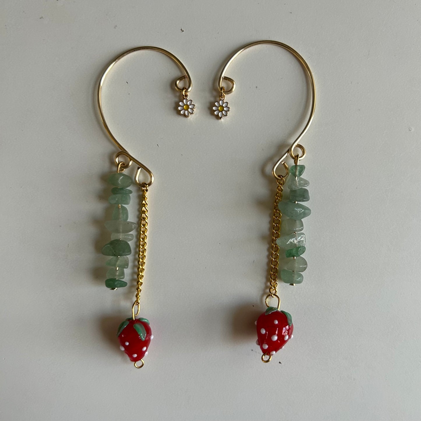 Strawberry Ear Cuffs