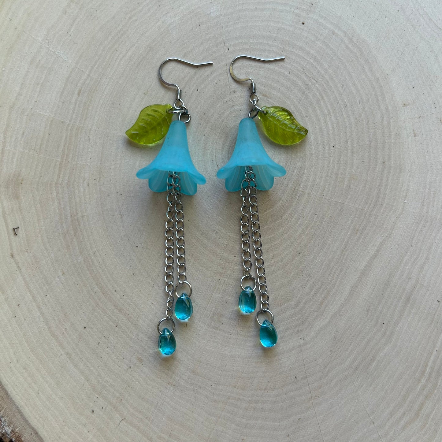 Blue Tulip Earrings