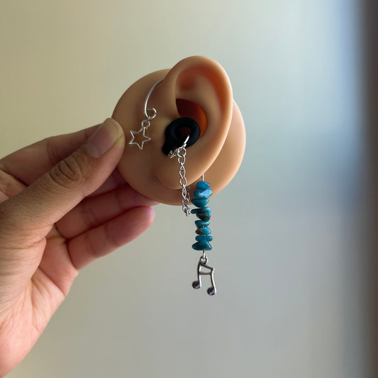 Musical Notes LOOP Earplug Ear Cuffs *LOOPS NOT INCLUDED*