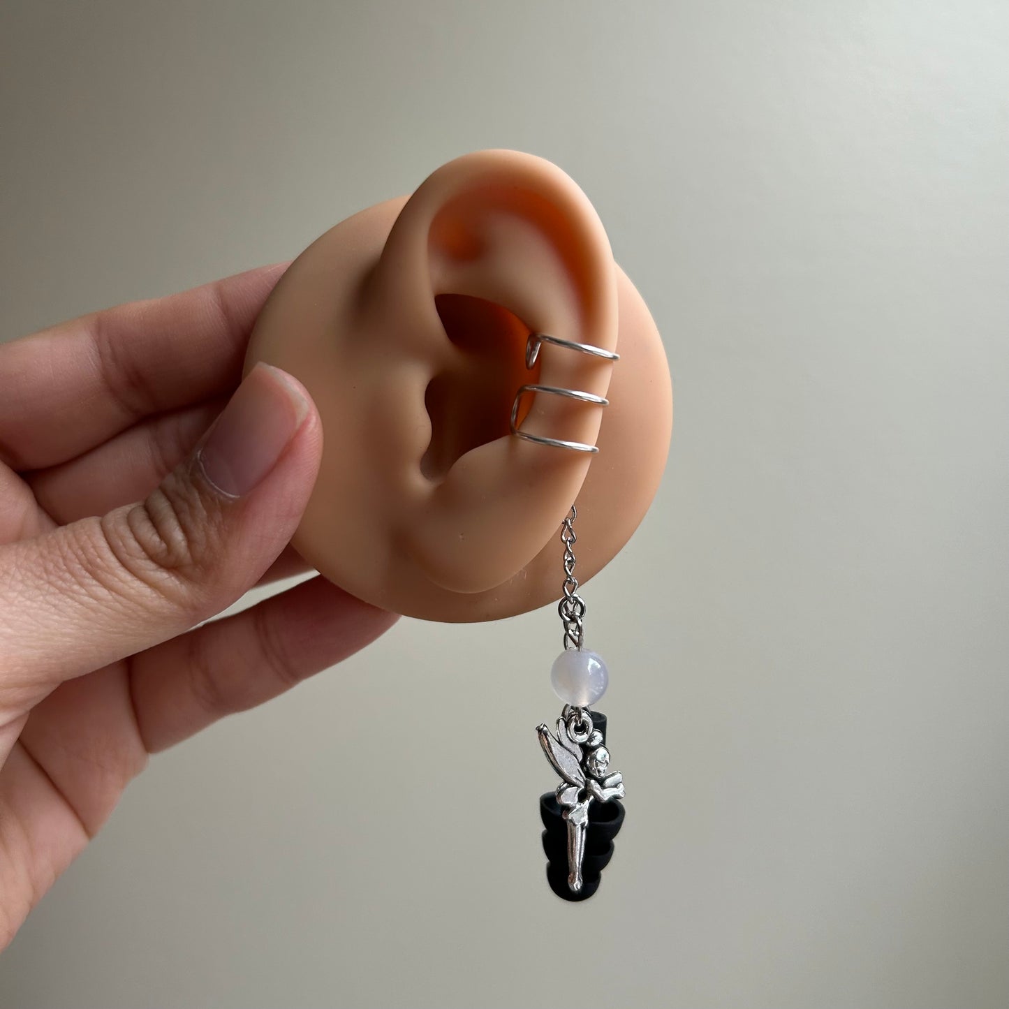 Flower Agate Fairy Ear Plug Ear Cuffs