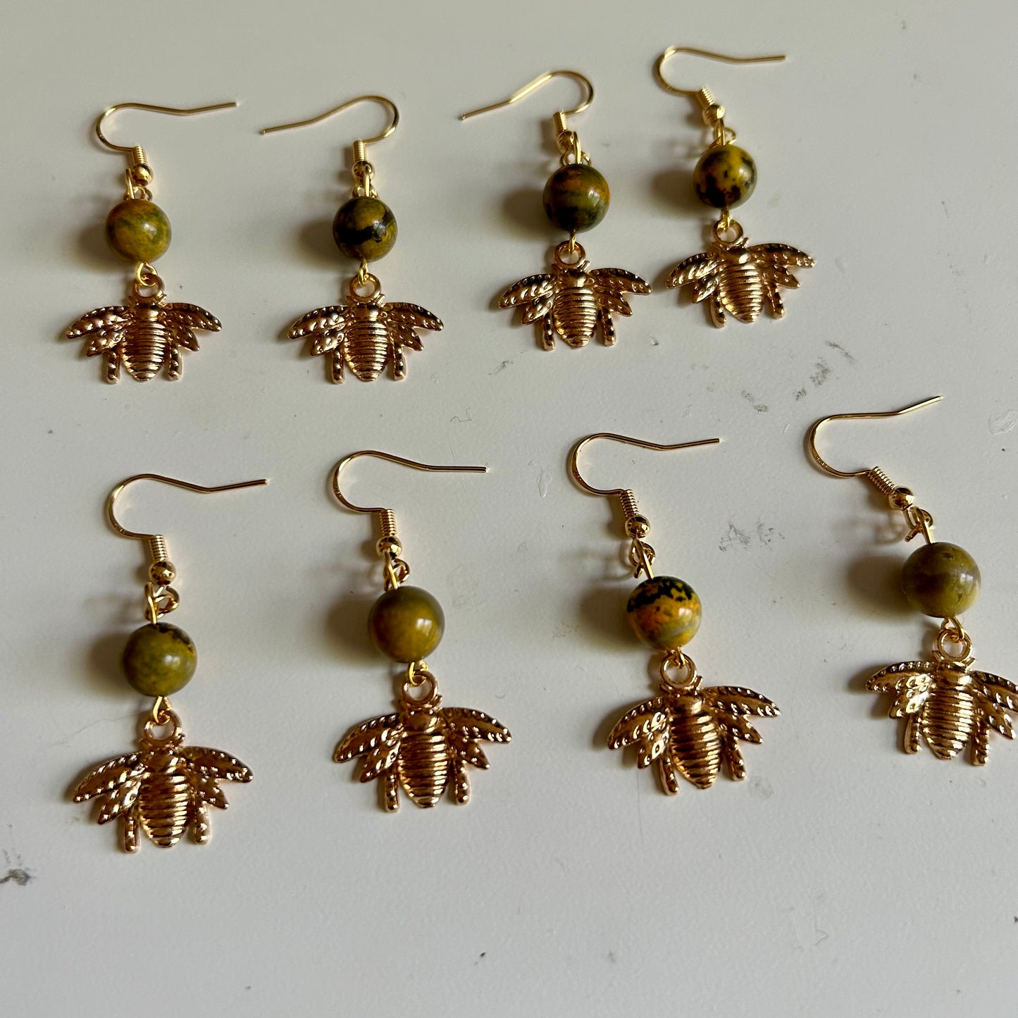 Bumblebee Jasper Earrings