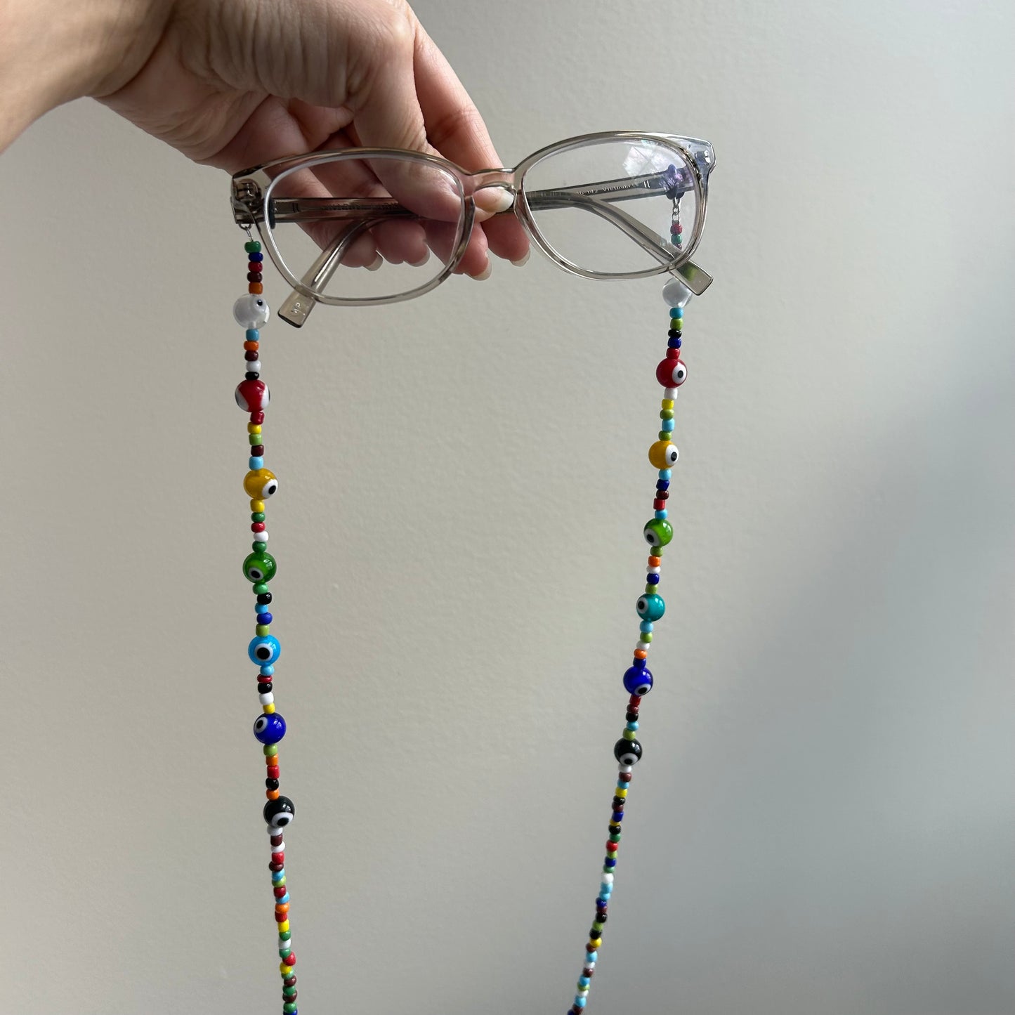 Beaded Evil Eye Glasses Chain