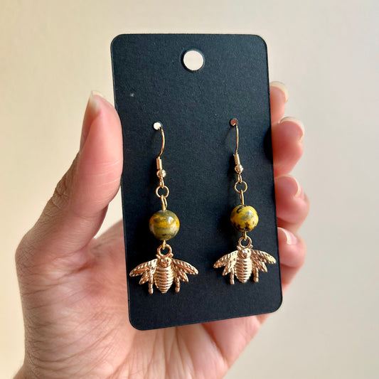 Bumblebee Jasper Earrings