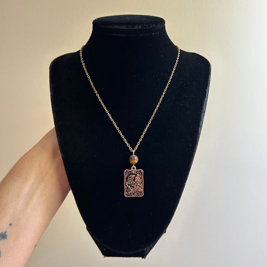 Death Tarot Card Necklace