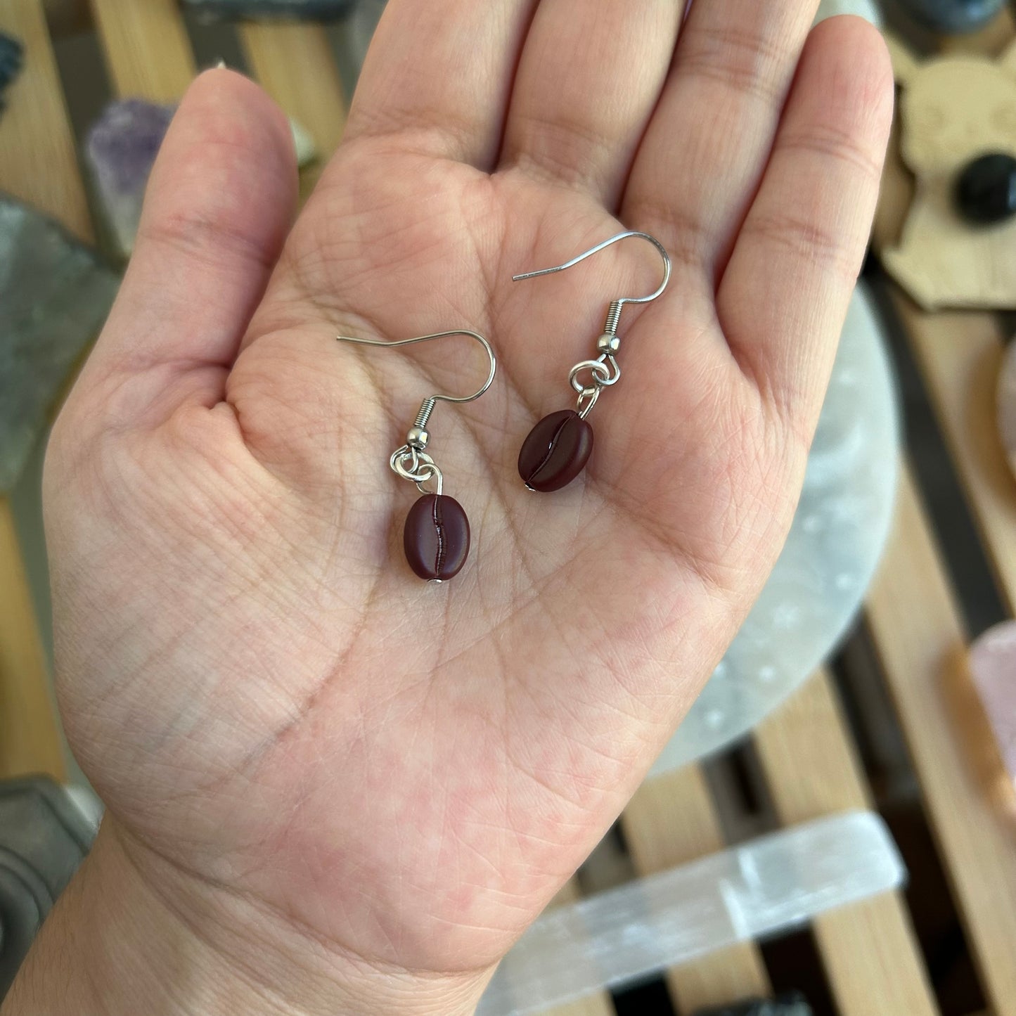 Coffee Bean Earrings