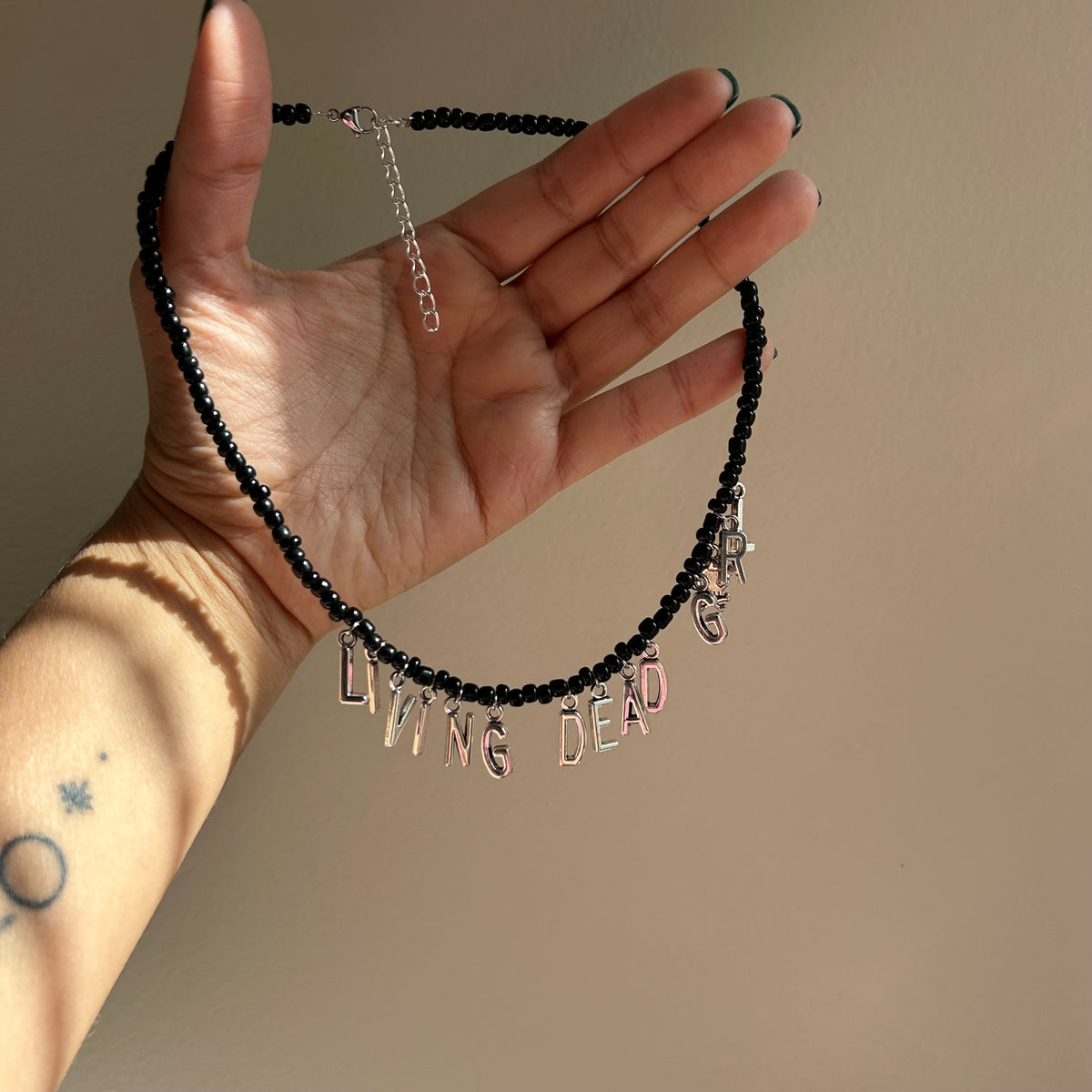 Living Dead Girl Beaded Necklace