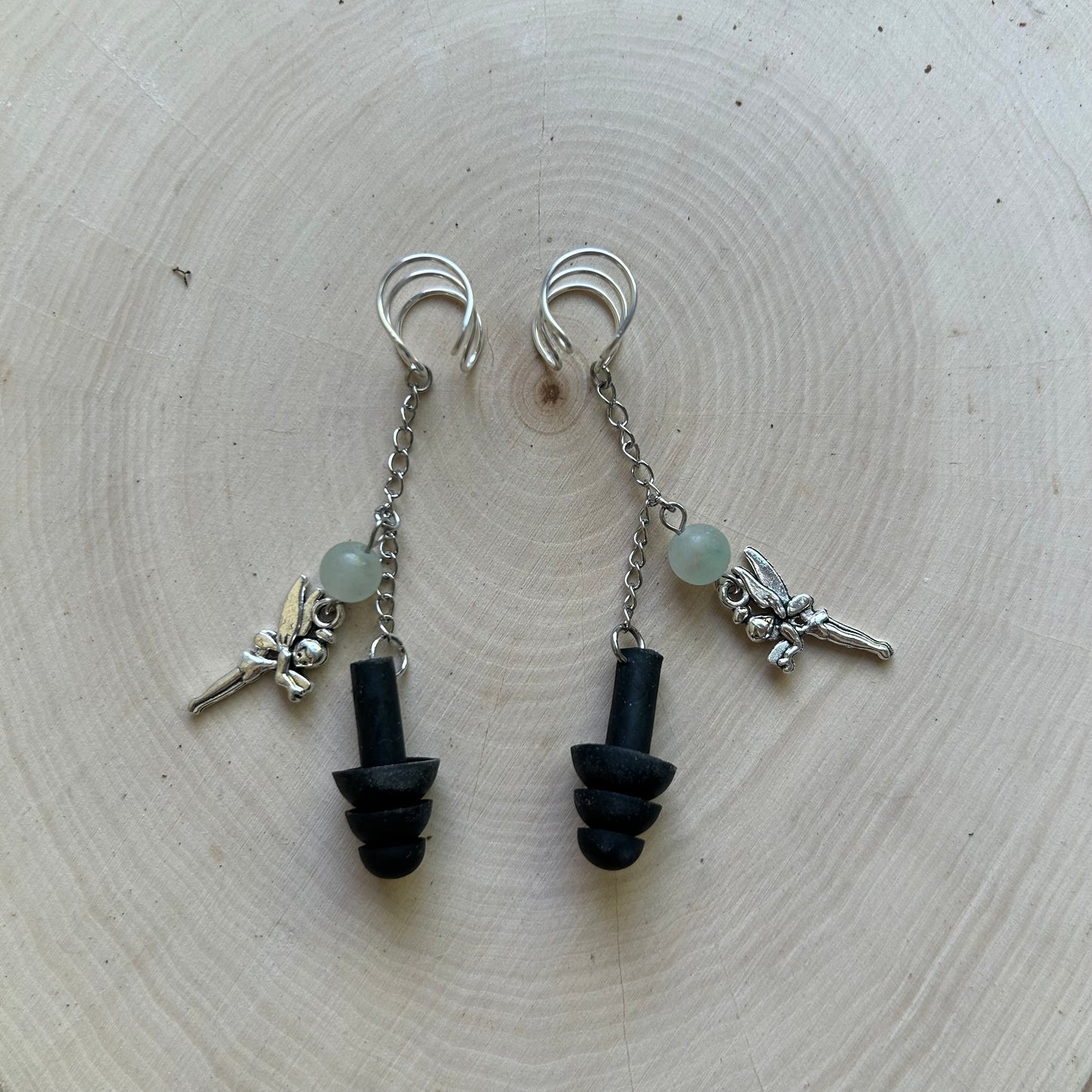 Green Fairy Earplug Ear Cuffs