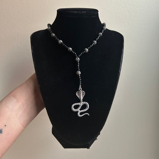 Cobra Lariat Necklace