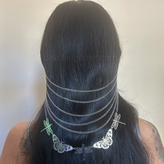 Bug Queen Veil Ear Cuffs