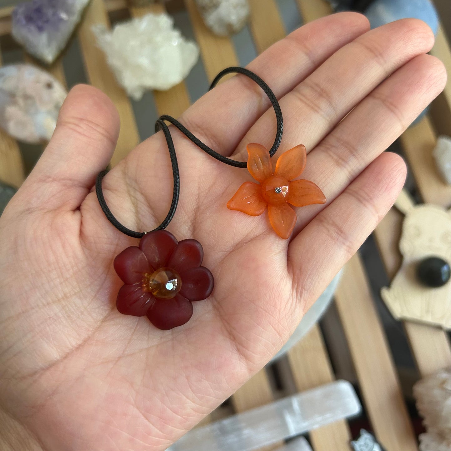 Crystal Flower Layering Necklaces