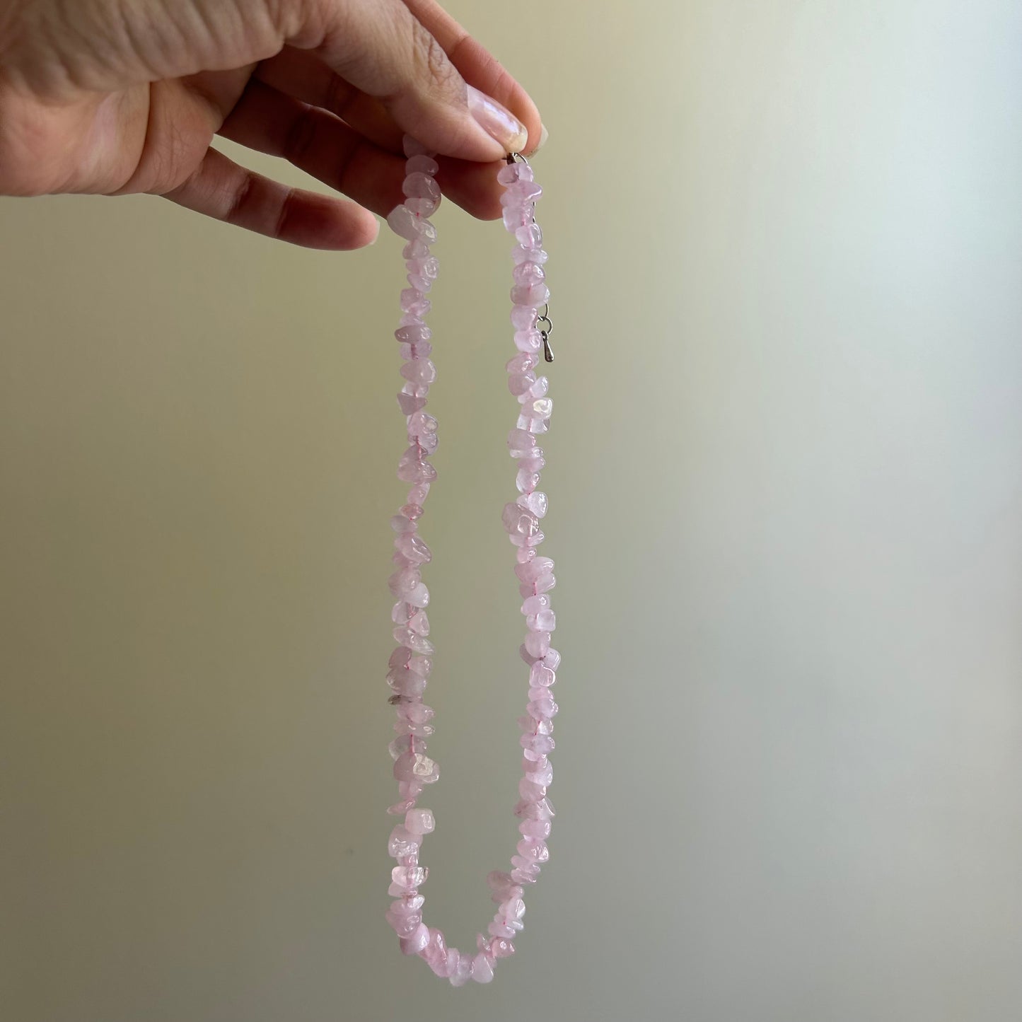Rose Quartz Crystal Choker