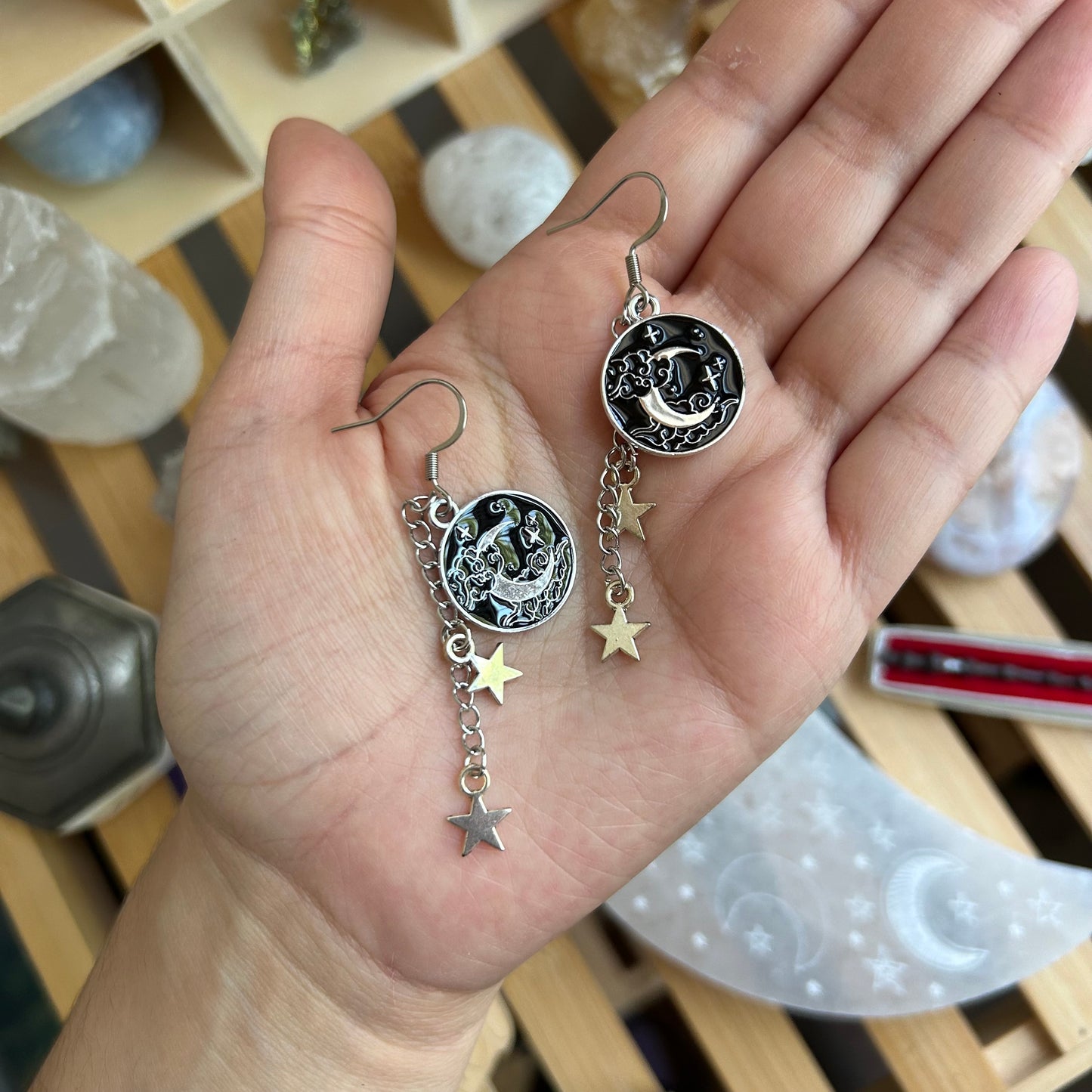 Midnight Moon Earrings