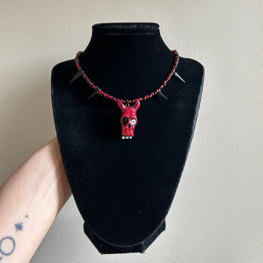 Devilish Beaded Necklace