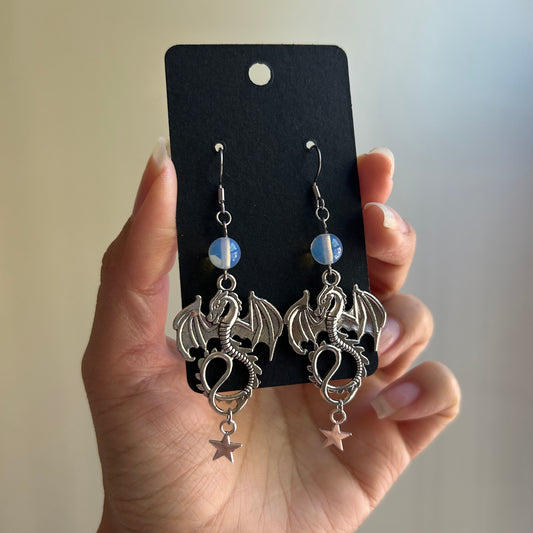 Opalite Dragon Earrings