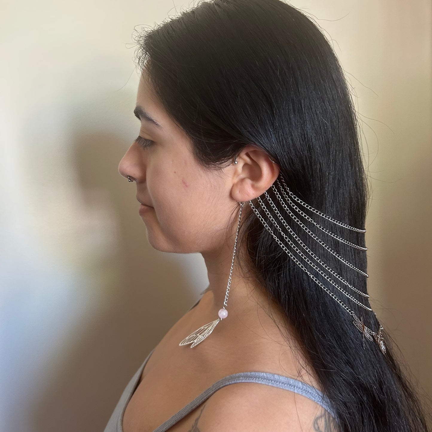 Bug Queen Veil Ear Cuffs