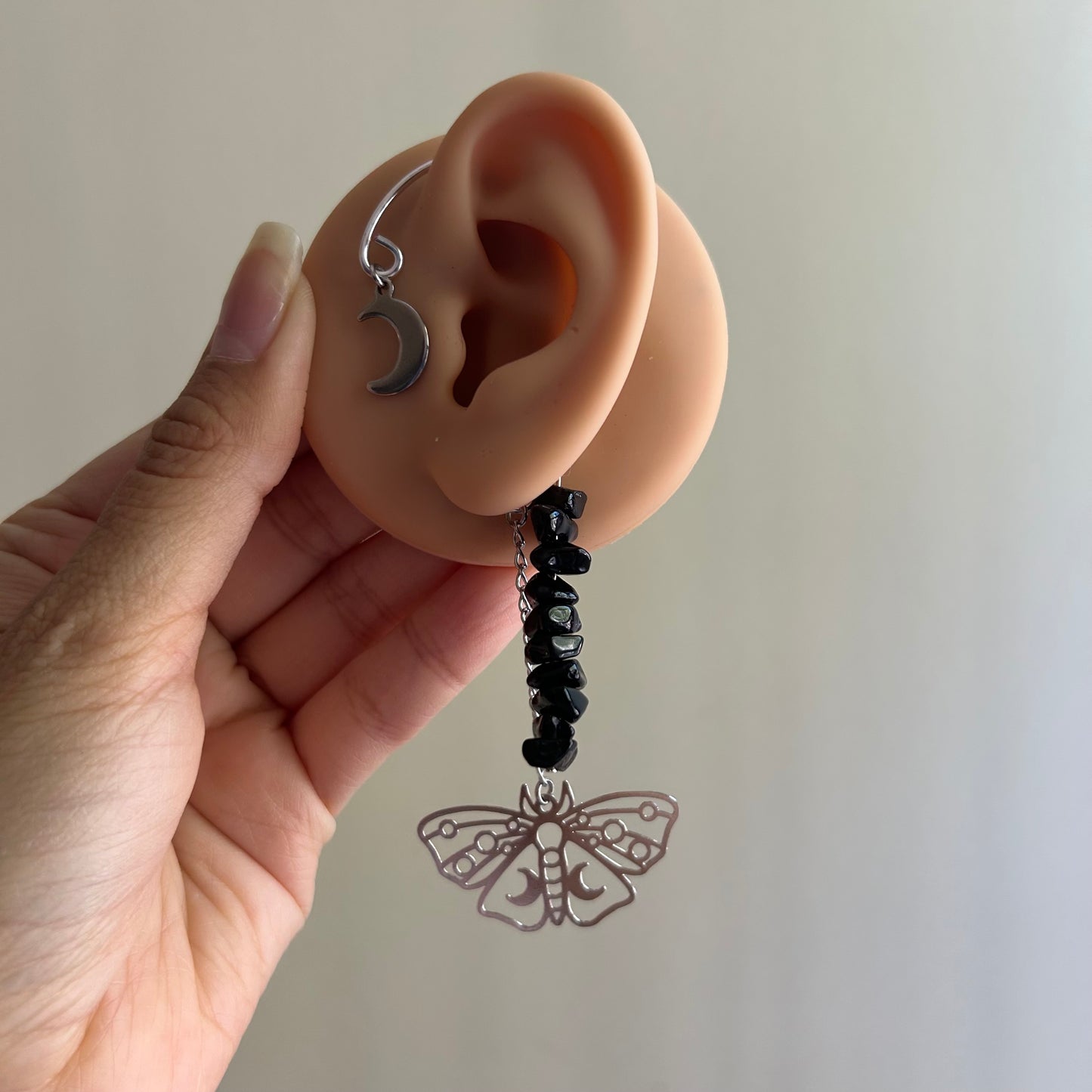 Midnight Moth Ear Cuffs
