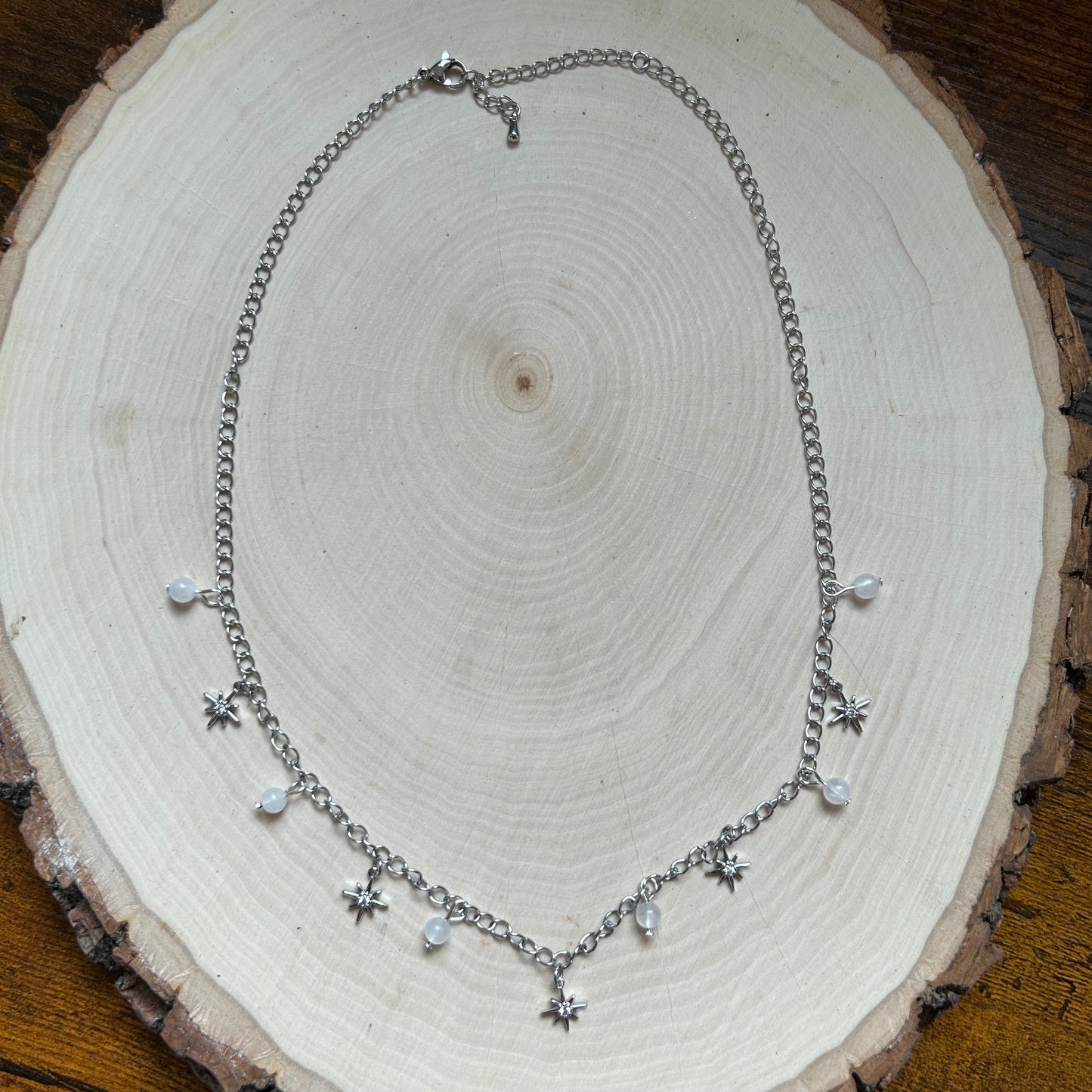 North Star Clear Quartz Chain Necklace