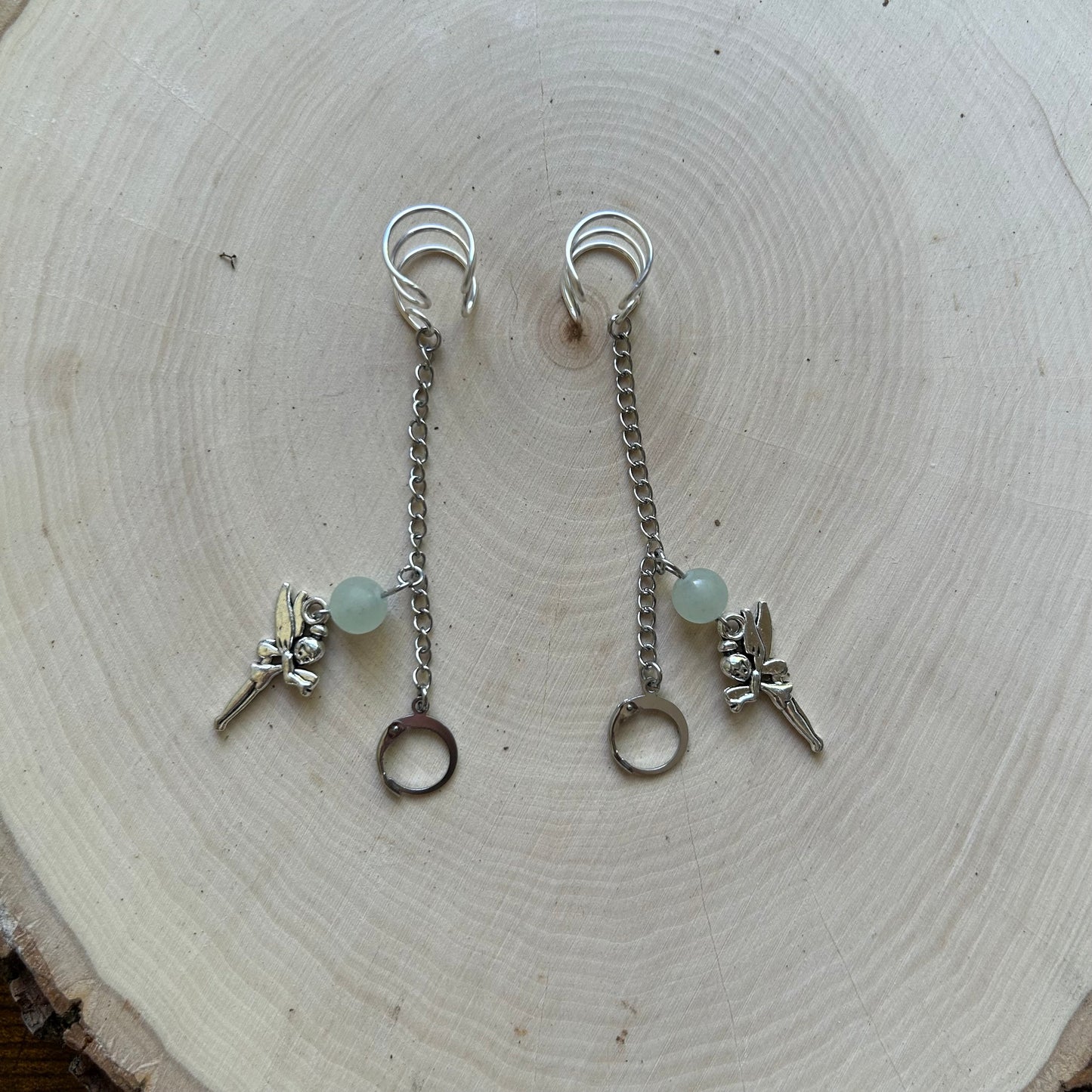 Green Fairy LOOP Earplug Ear Cuffs *LOOPS NOT INCLUDED *