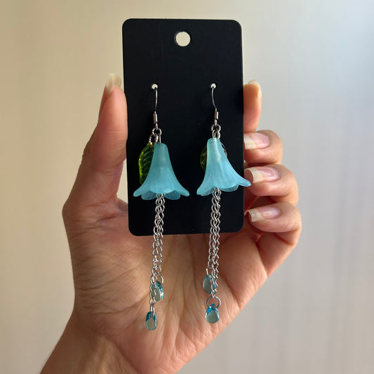 Blue Tulip Earrings