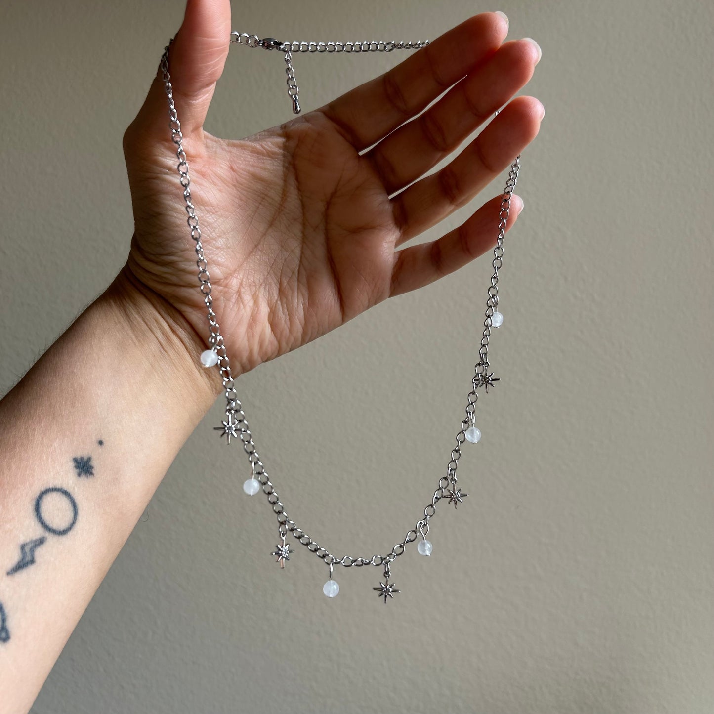 North Star Clear Quartz Chain Necklace