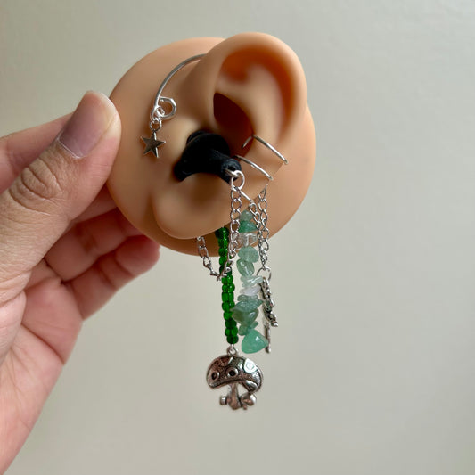 Fairy Mushroom Earplug Ear Cuffs