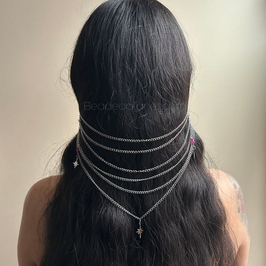 Celestial Sword Veil Ear Cuffs