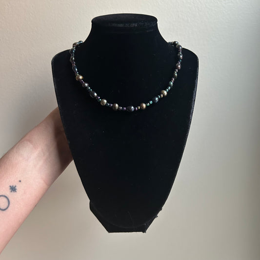 Dyed Freshwater Pearl Beaded Necklace