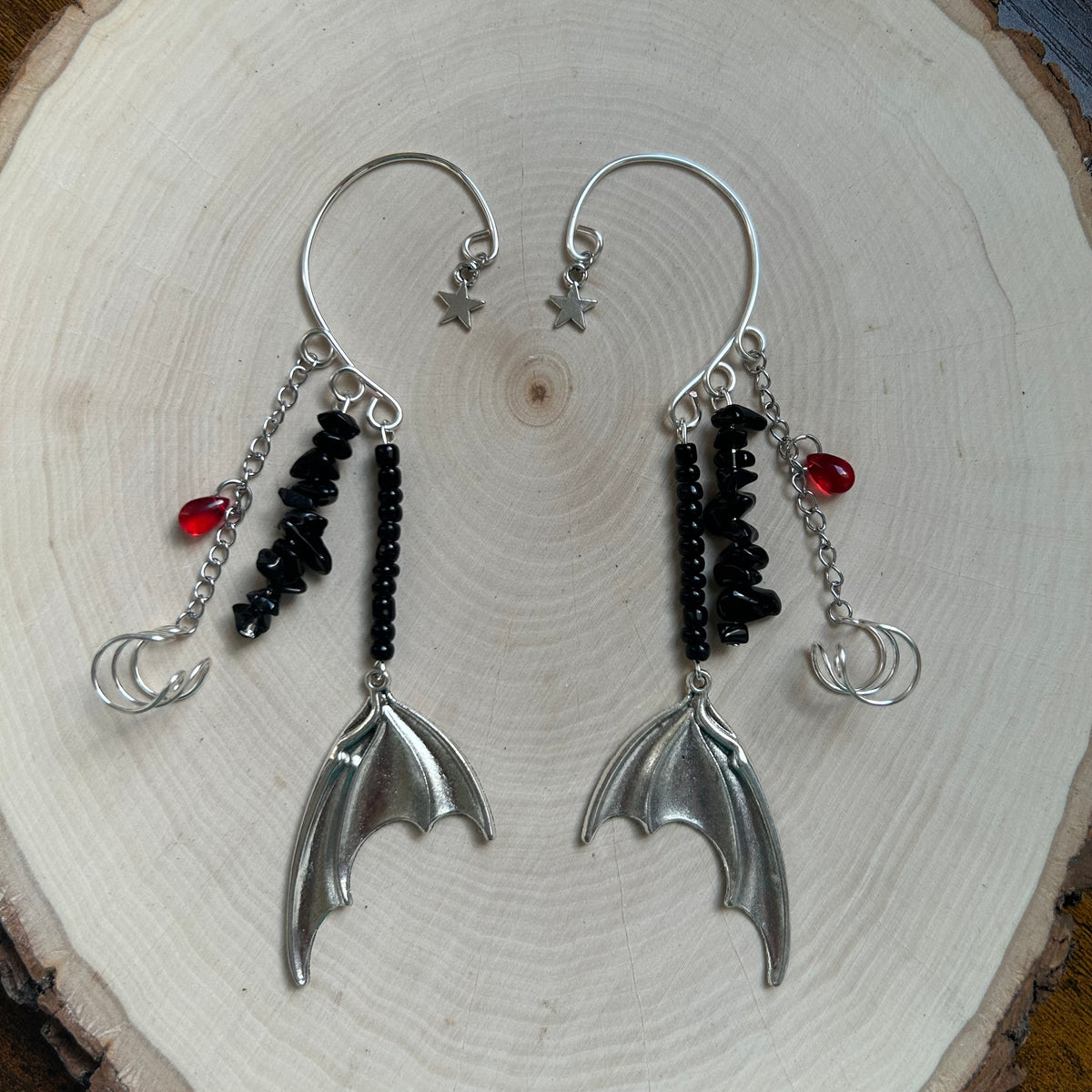 Vampire Bat Ear Cuffs