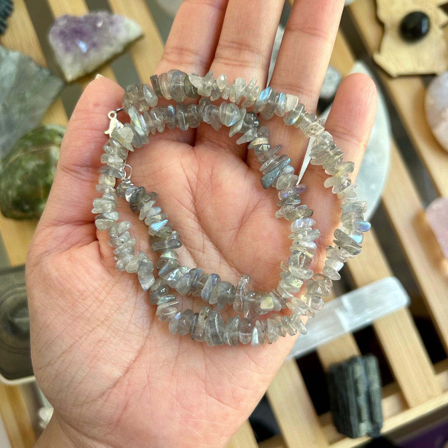 Labradorite Crystal Choker