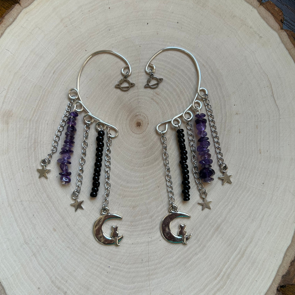Cats In Space Ear Cuffs