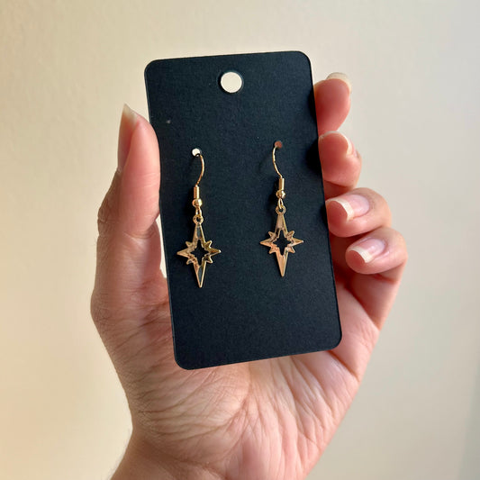 Gold Star Earrings