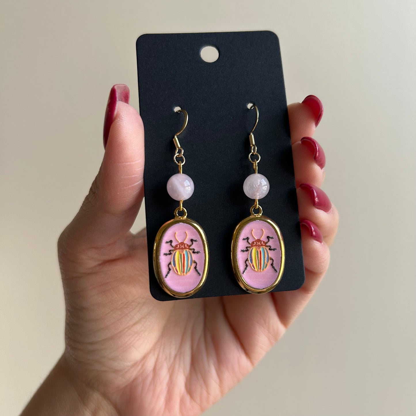 Quirky Beetle Earrings