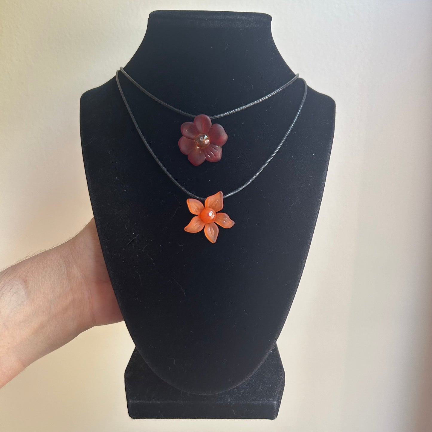 Crystal Flower Layering Necklaces