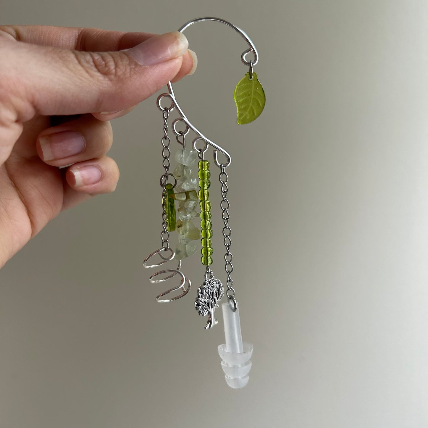 Green Tree Earplug Ear Cuffs