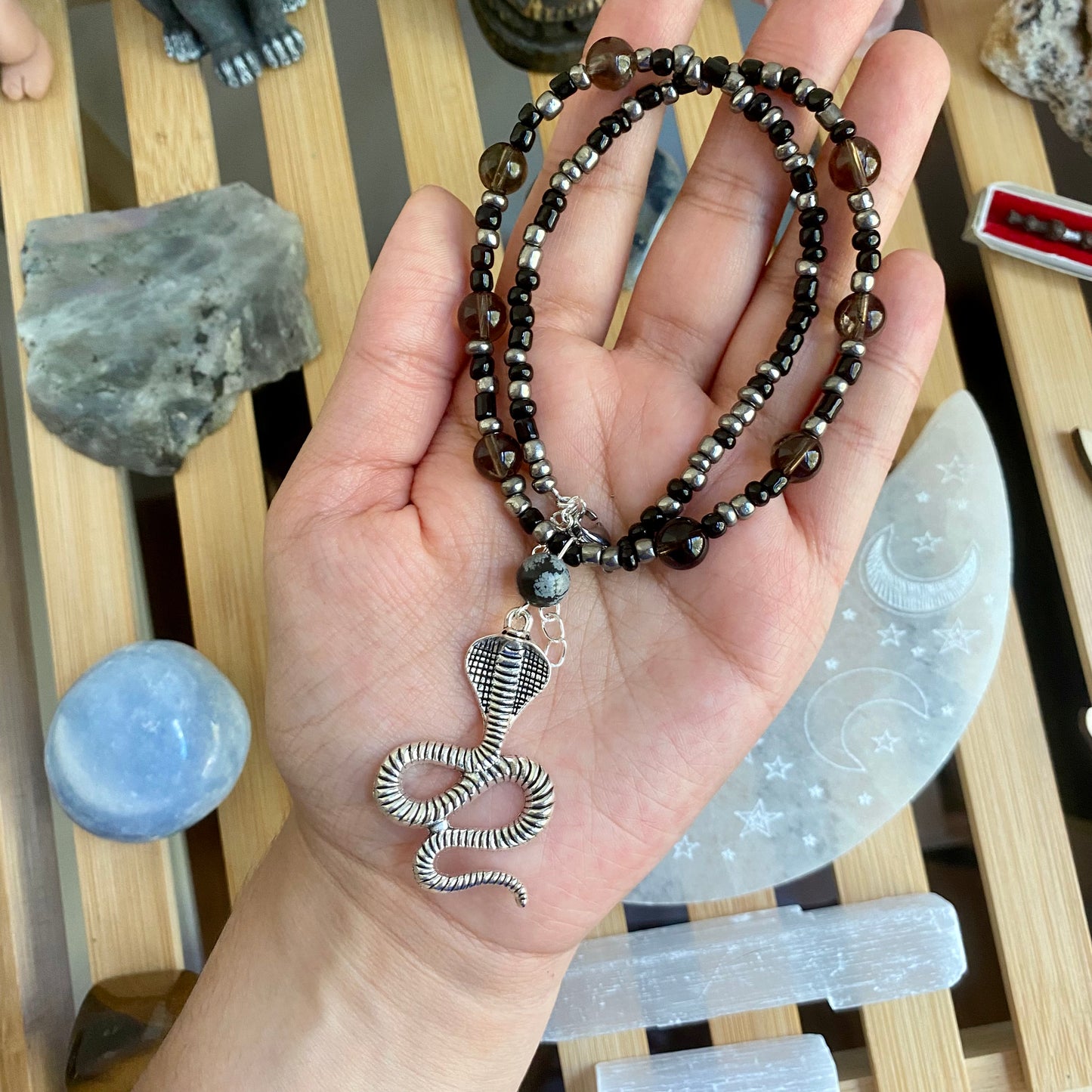 Cobra Beaded Necklace