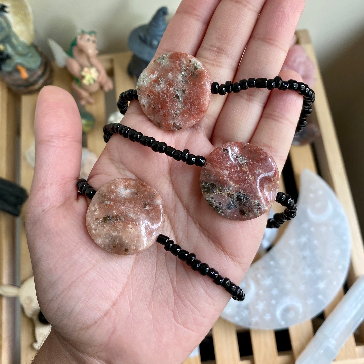 Sunstone Beaded Choker