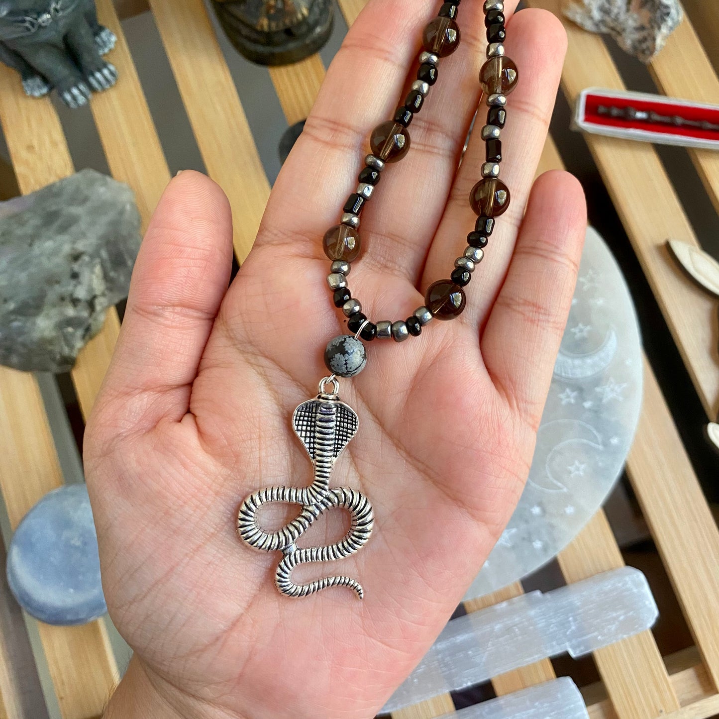 Cobra Beaded Necklace