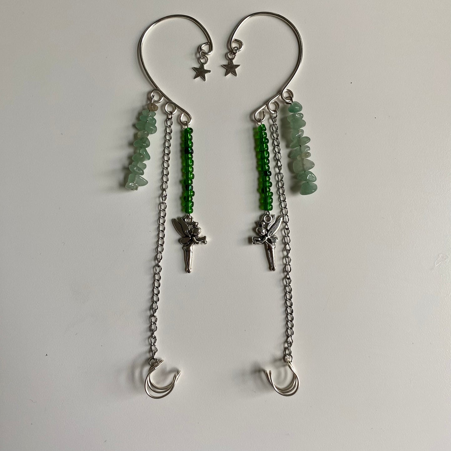 Green Fairy Ear Cuffs