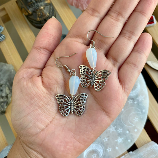 Opalite Butterfly Earrings