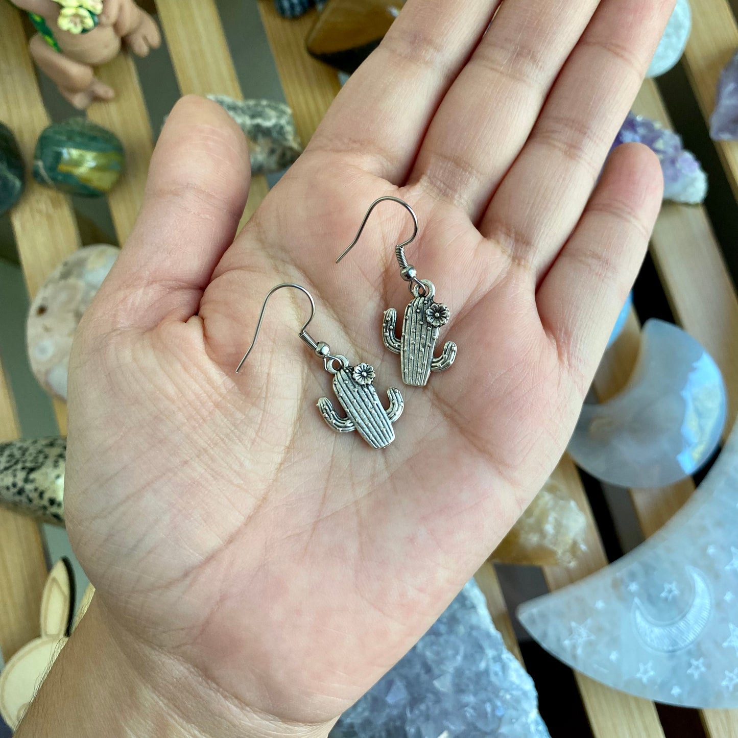 Flower Cactus Earrings