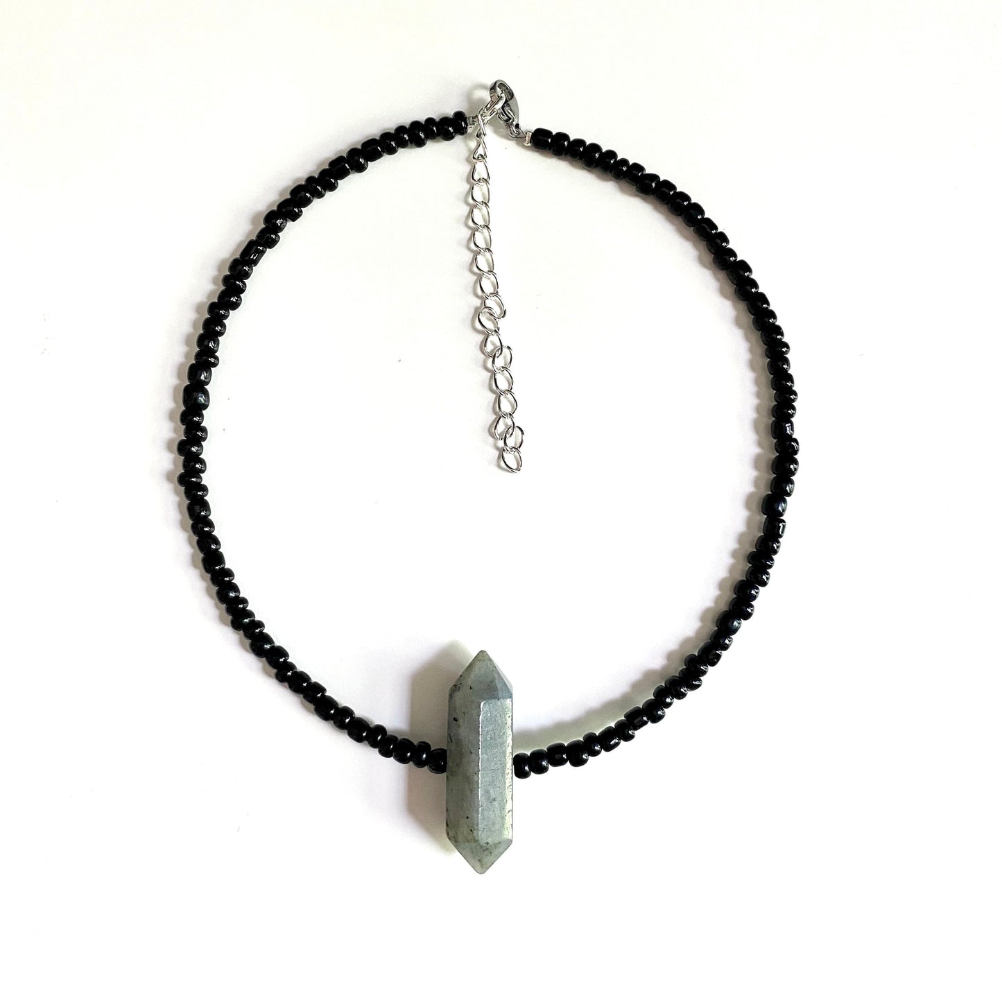 Labradorite Point Beaded Choker