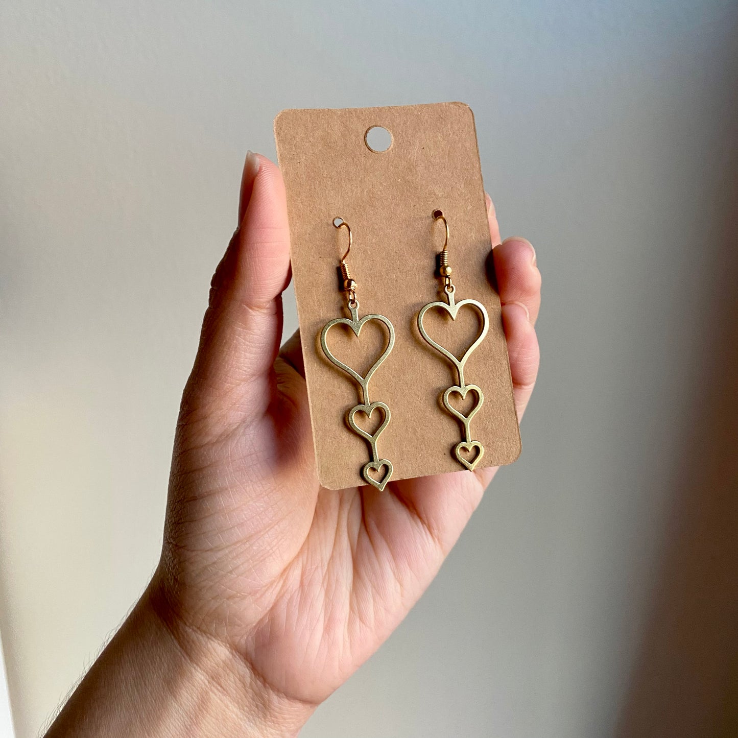 Heart Drop Earrings