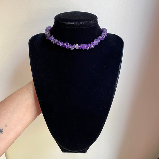 Enhanced Amethyst Crystal Choker