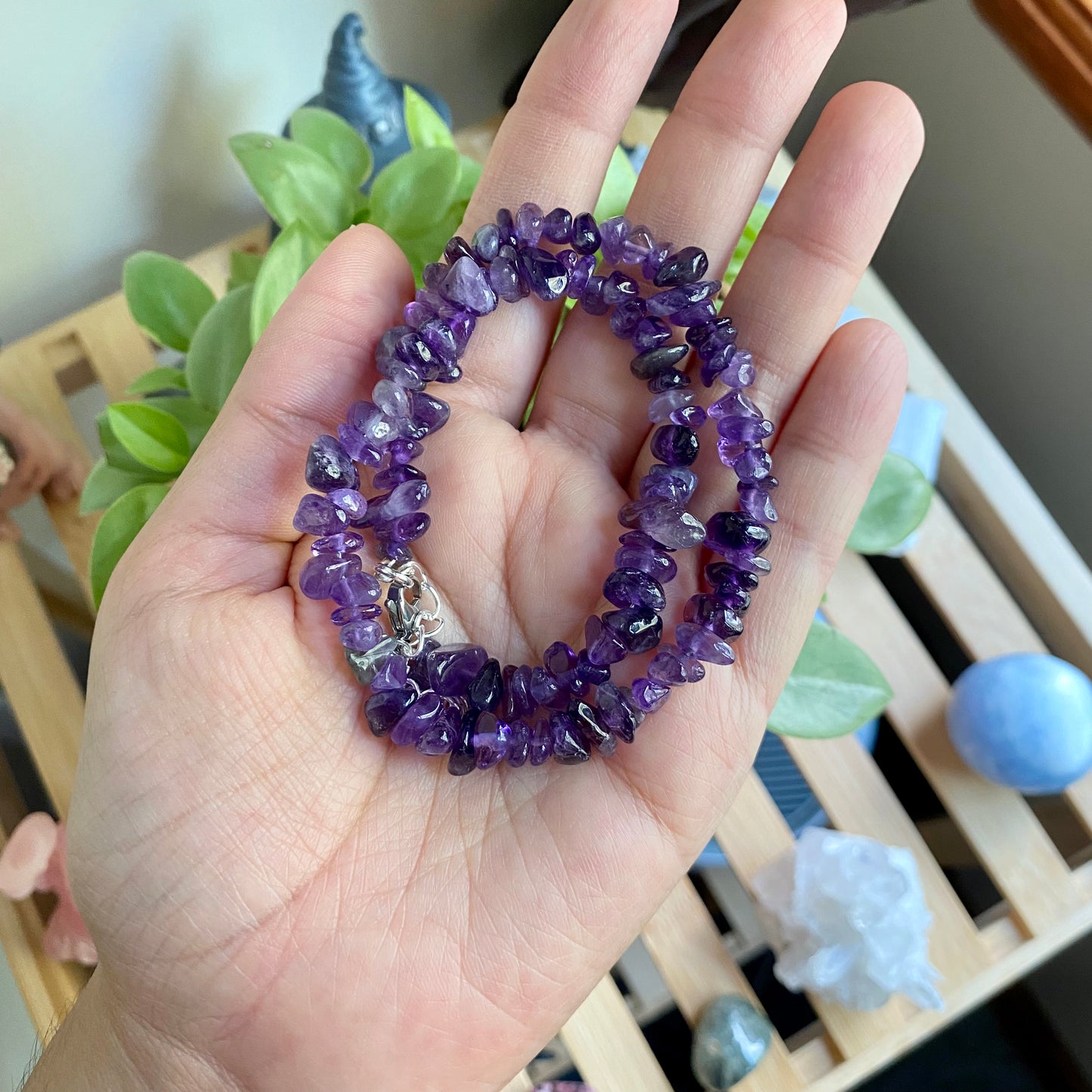 Enhanced Amethyst Crystal Choker