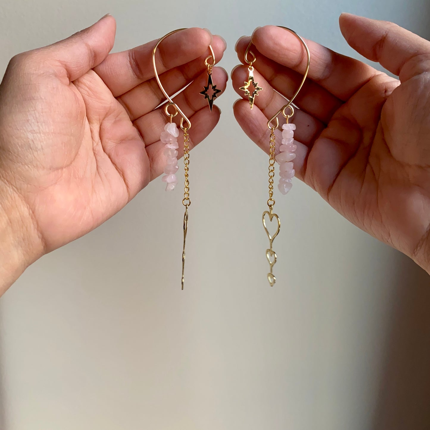 Heart Drop Ear Cuffs
