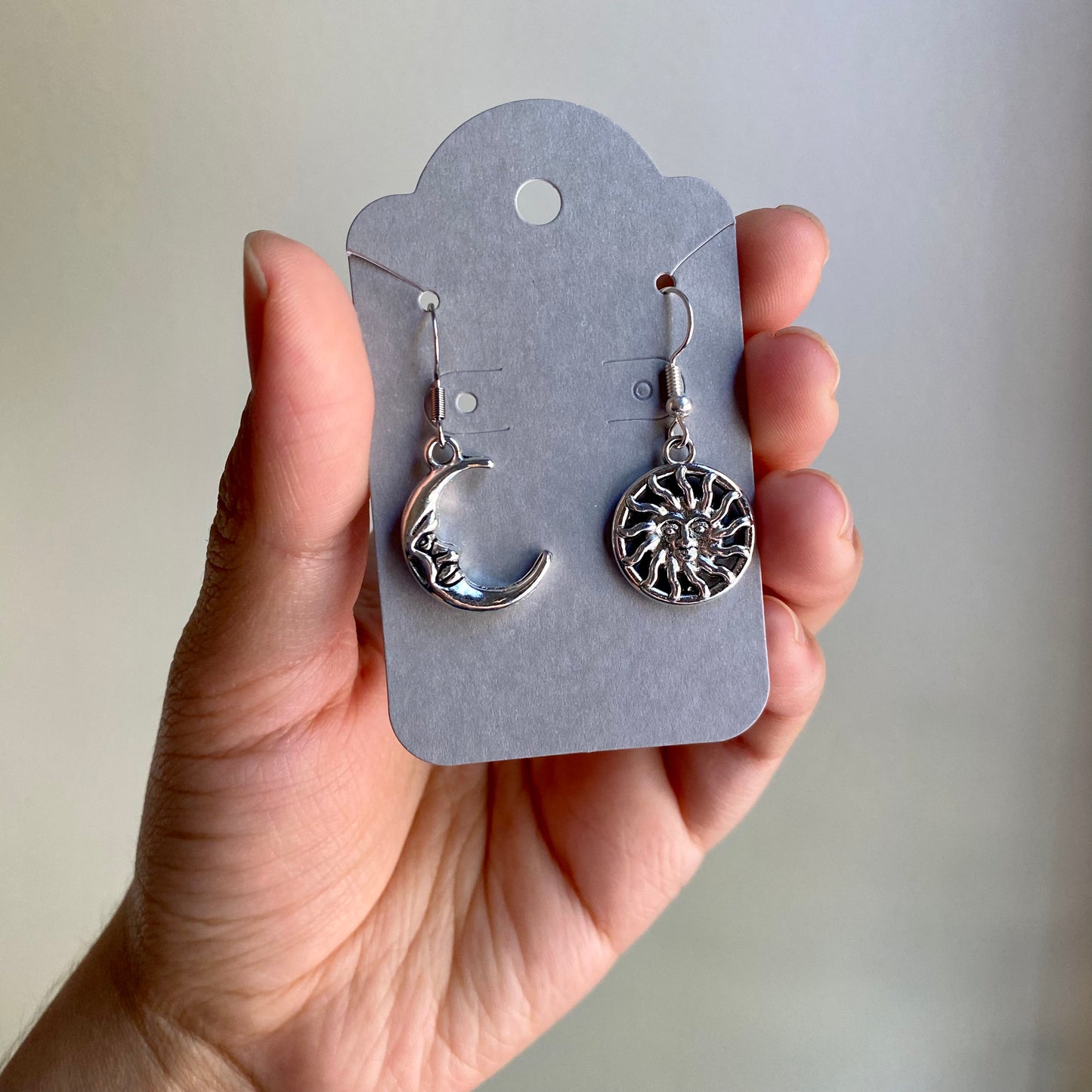 Mismatched Sun & Moon Earrings