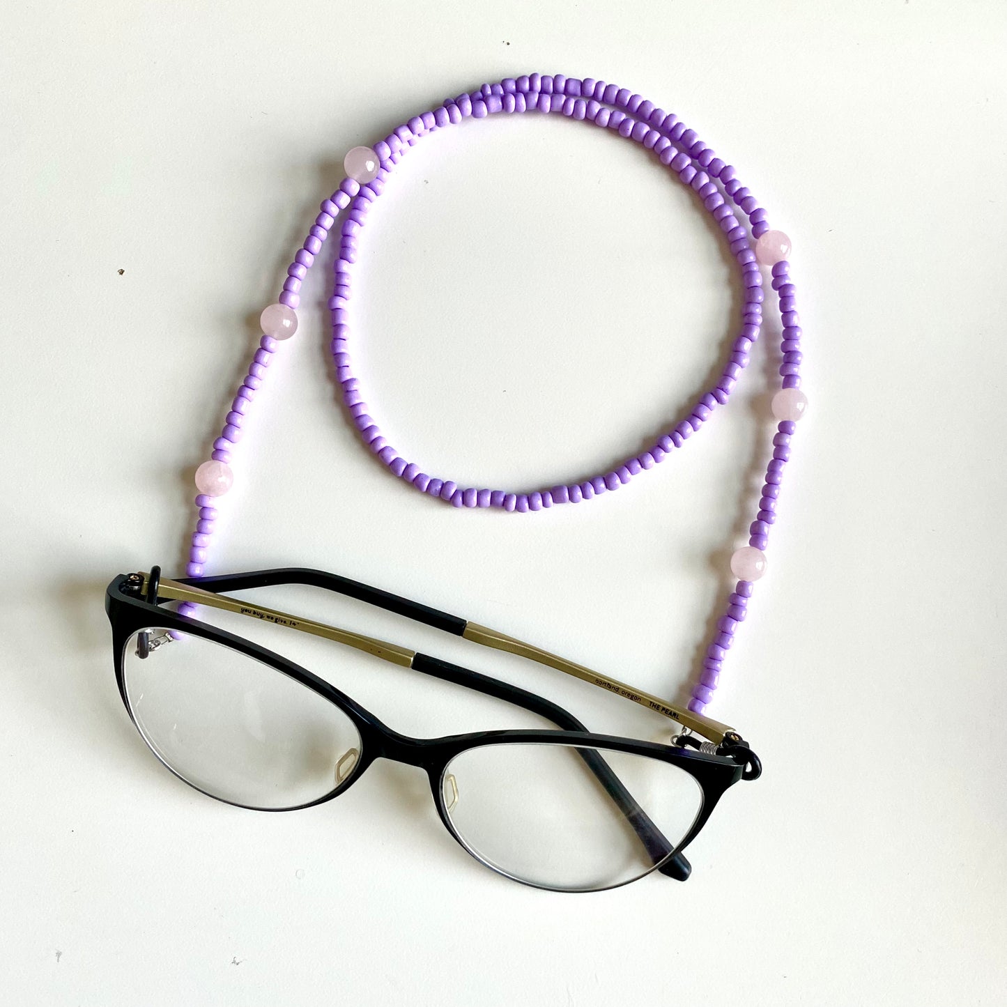 Rose Quartz Glasses Chain